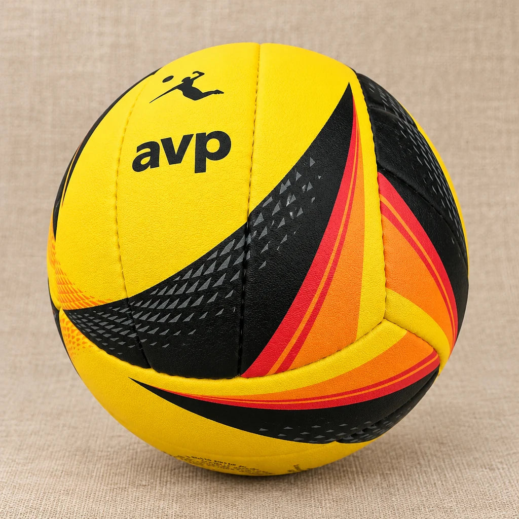 Wilson AVP OPTX Official Beach Volleyball Match Game Ball – Black/Yellow