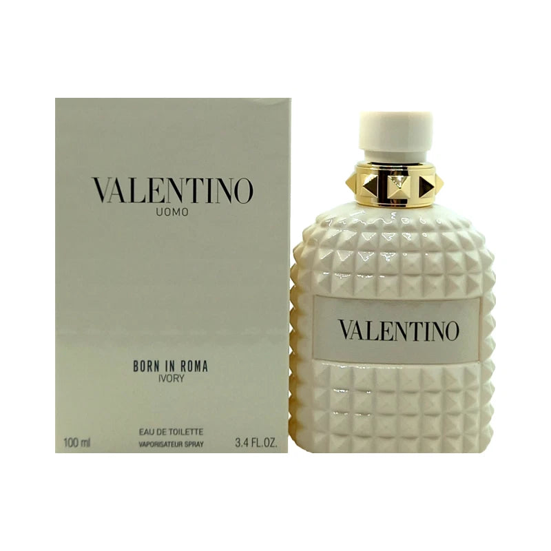 Valentino Uomo Born In Roma Ivory Eau de Toilette 3.4 oz / 100ml Men Spray New